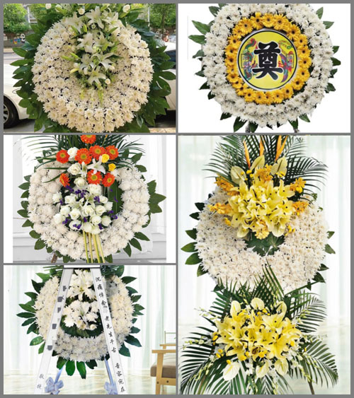 湖北咸宁市赤壁市中伙铺镇泉洪寺村花圈速递